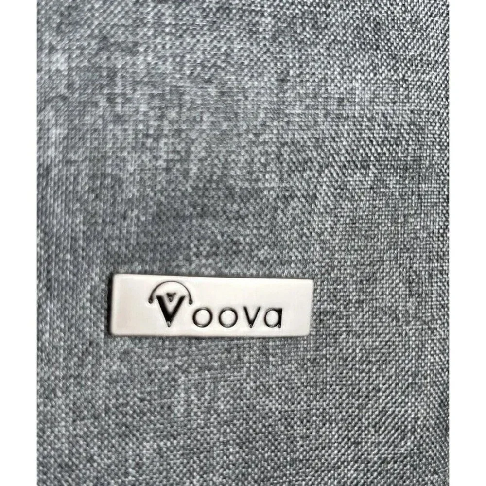 Voova Gray Padded Notebook Sleeve Bag with Strap
